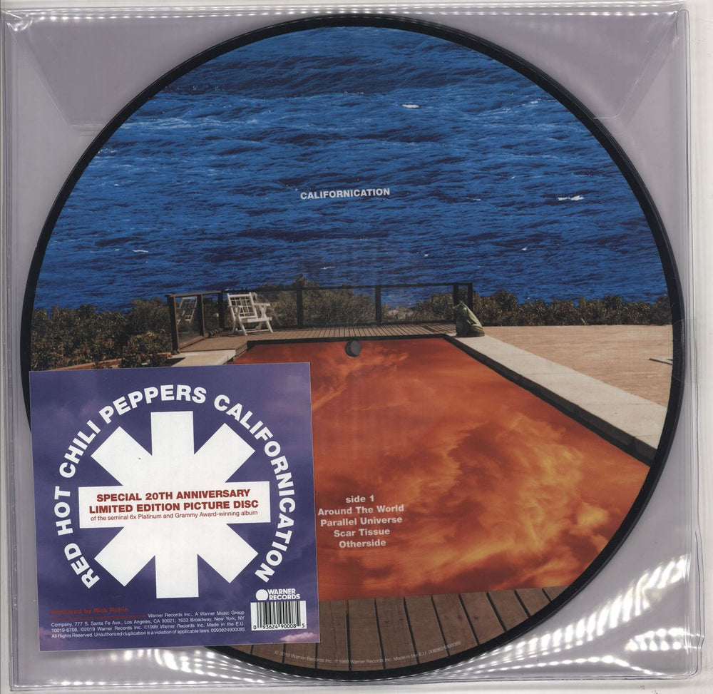 Red Hot Chili Peppers Californication UK picture disc LP (vinyl picture disc album) 0093624900085