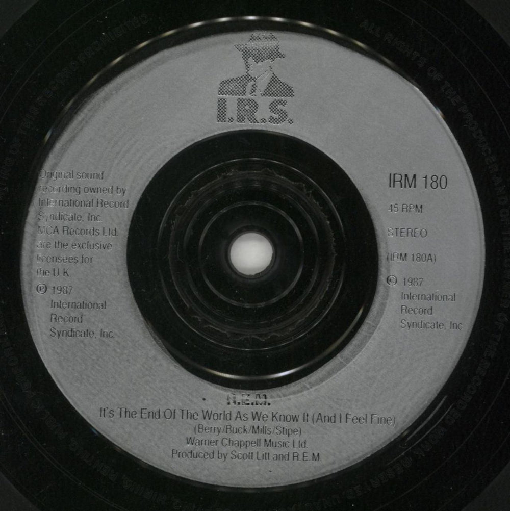 REM It's The End Of The World As We Know It (And I Feel Fine) - 2nd UK 7" vinyl single (7 inch record / 45) REM07IT58381