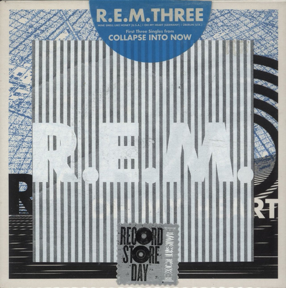 REM R.E.M. Three - Record Store Day US 7" vinyl single (7 inch record / 45) 7-527427