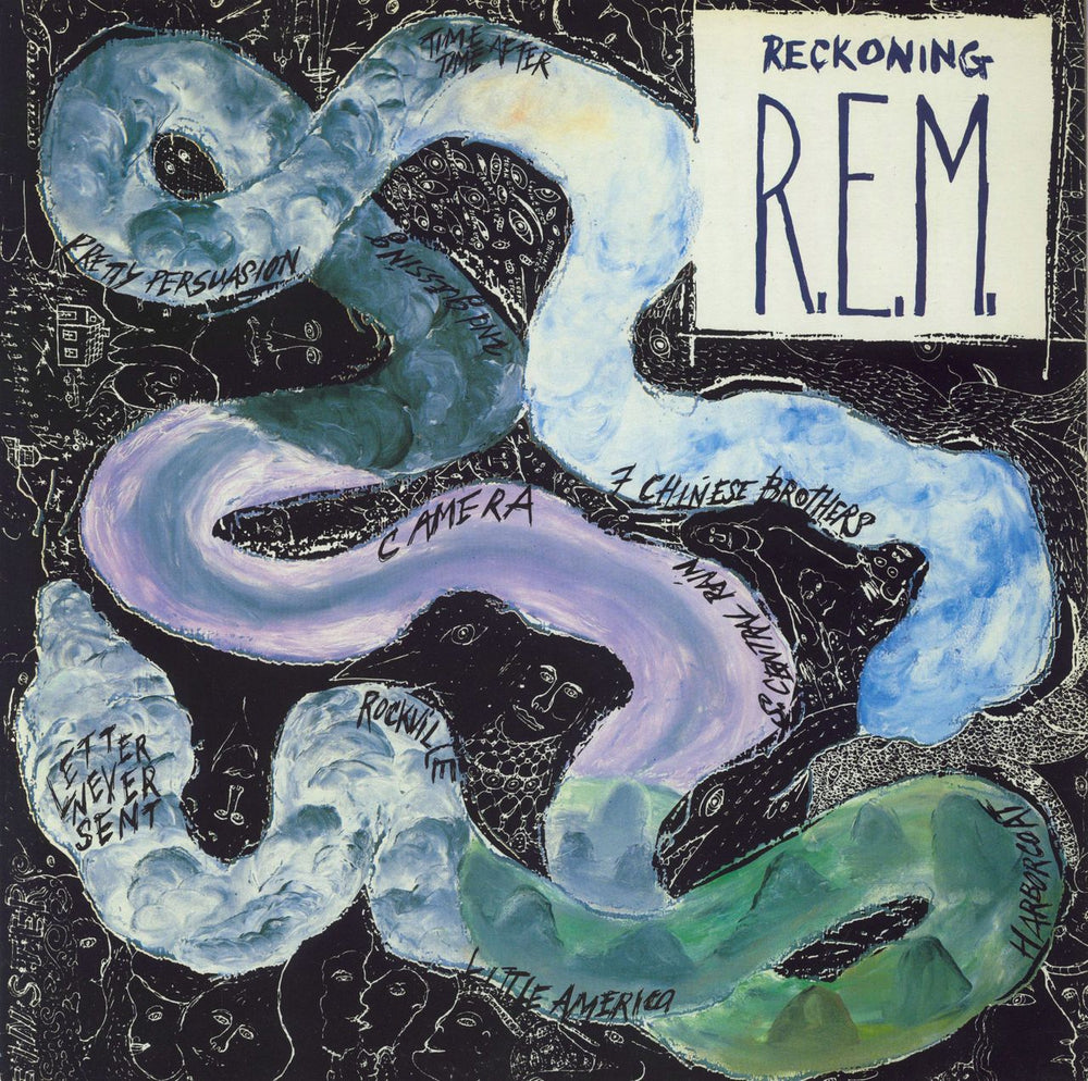 REM Reckoning UK vinyl LP album (LP record) IRSA7045