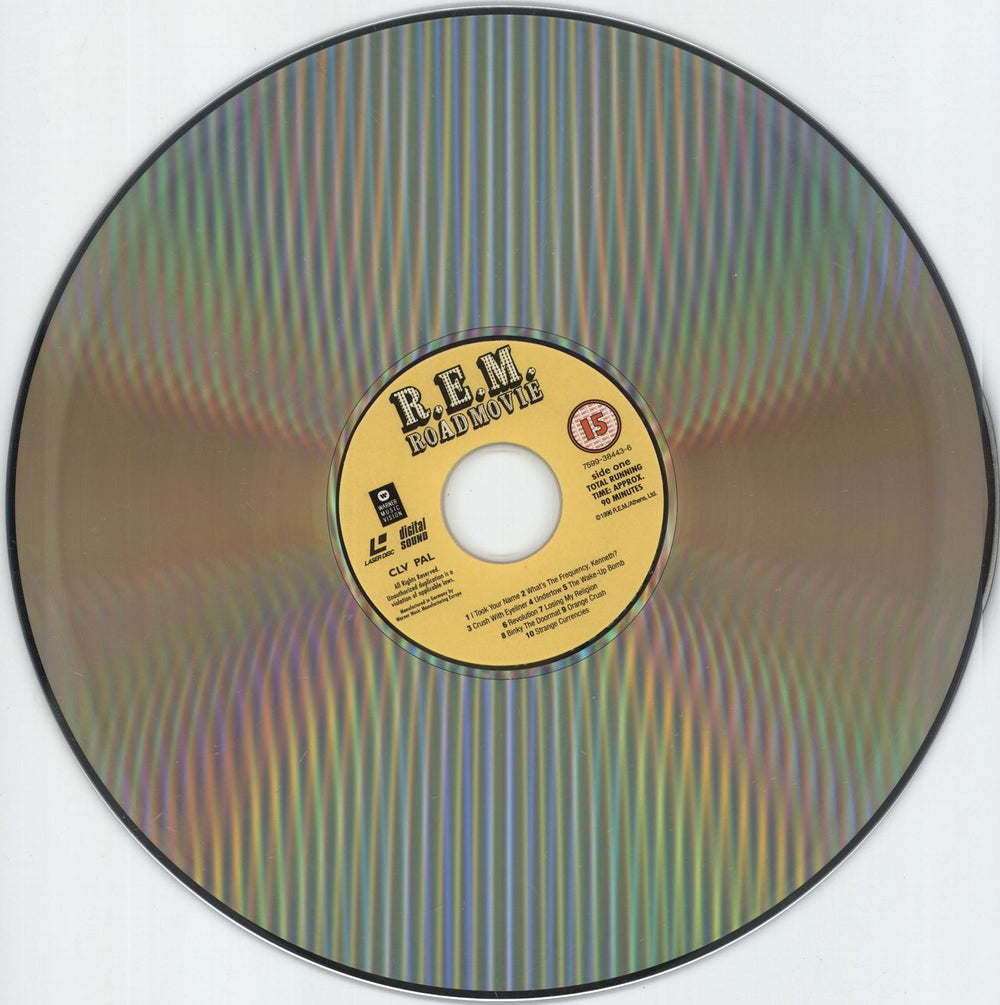 REM Road Movie - Shrink UK laserdisc / lazerdisc REMLZRO876712