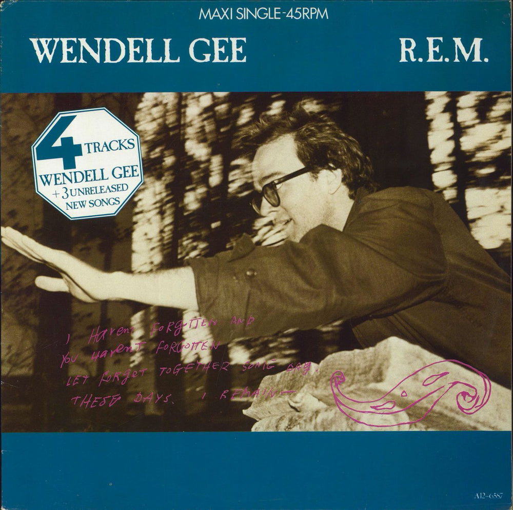 REM Wendell Gee US 12" vinyl single (12 inch record / Maxi-single) A12-6587