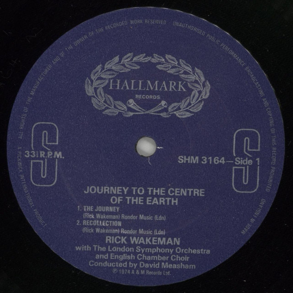 Rick Wakeman Journey To The Centre Of The Earth UK vinyl LP album (LP record) RKWLPJO658113