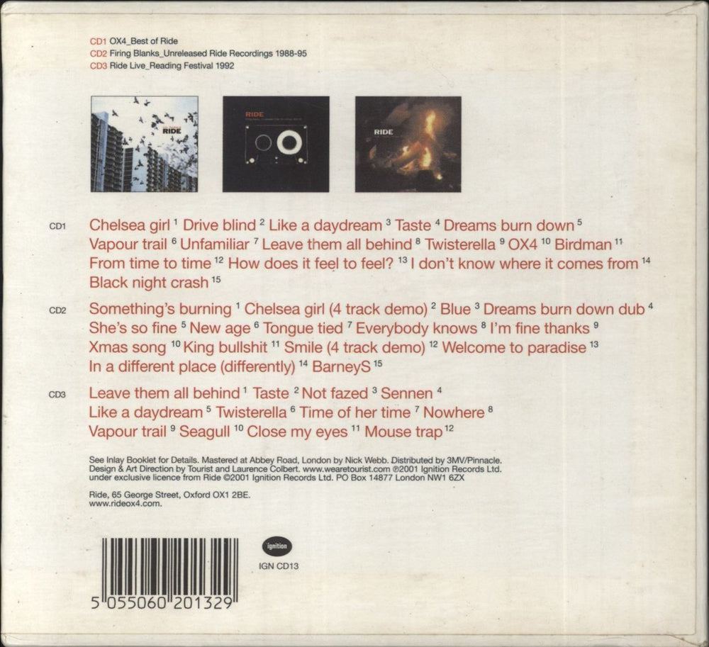 Ride Box Set European CD Album Box Set 5055060201329