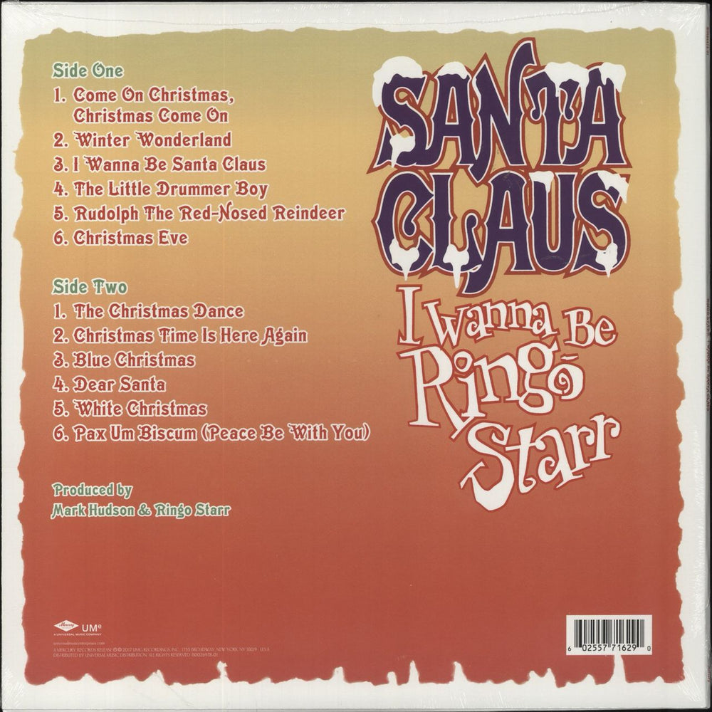 Ringo Starr I Wanna Be Santa Claus US vinyl LP album (LP record) 602557716290