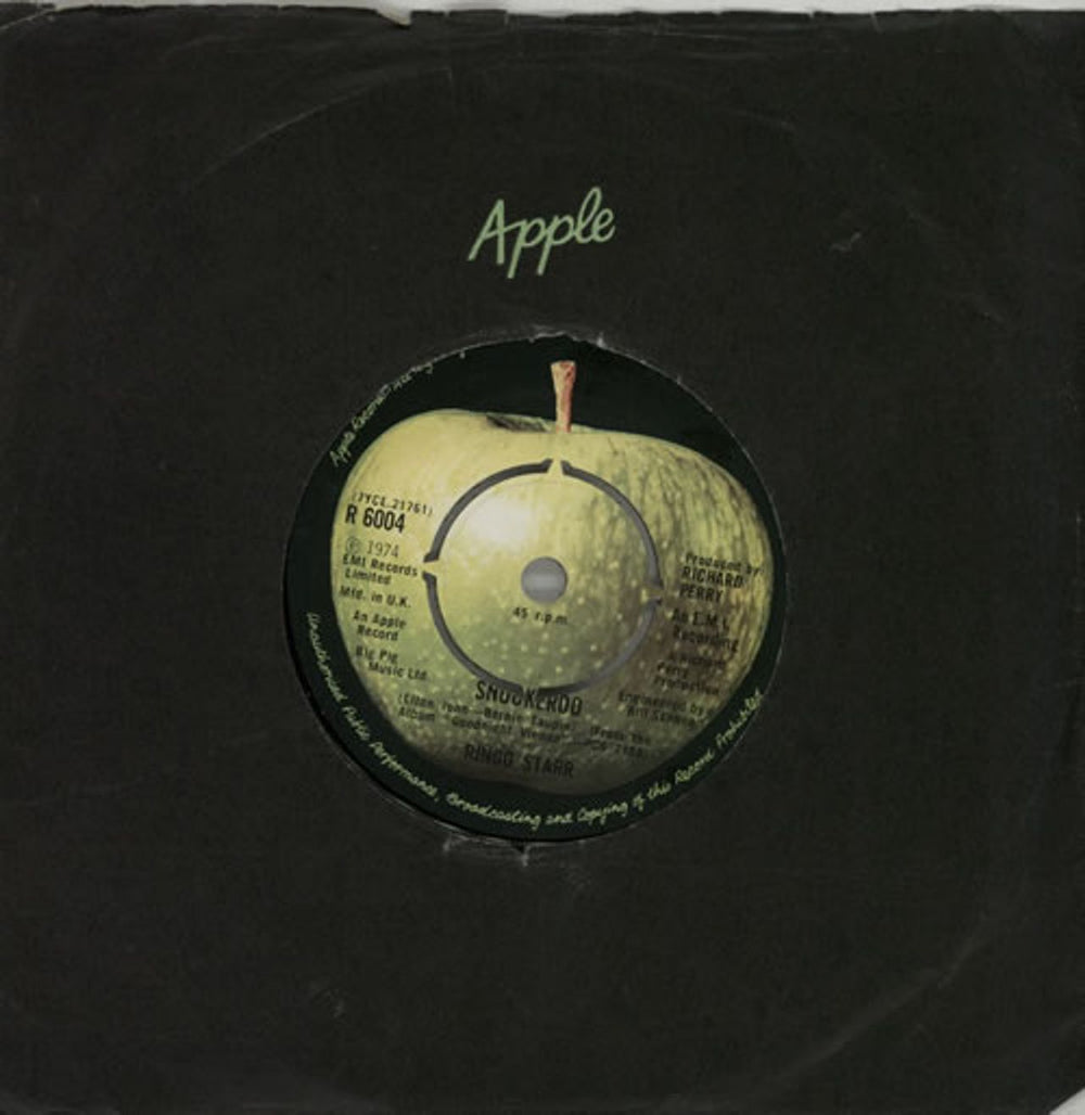 Ringo Starr Snookeroo UK 7" vinyl single (7 inch record / 45) R6004