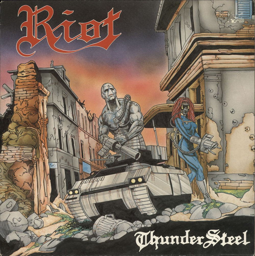 Riot Thundersteel UK vinyl LP album (LP record) EPC4609761