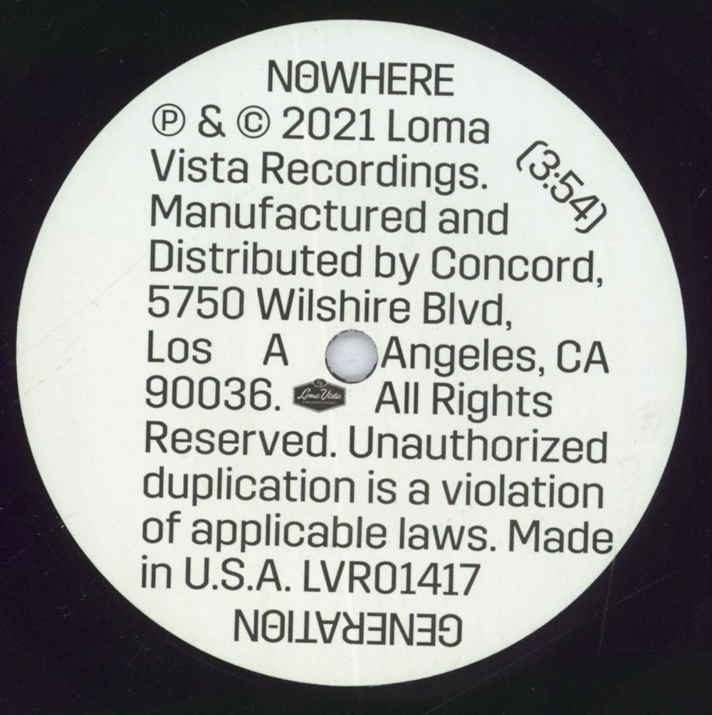 Rise Against Nowwhere Generation US 7" vinyl single (7 inch record / 45) X1S07NO833974