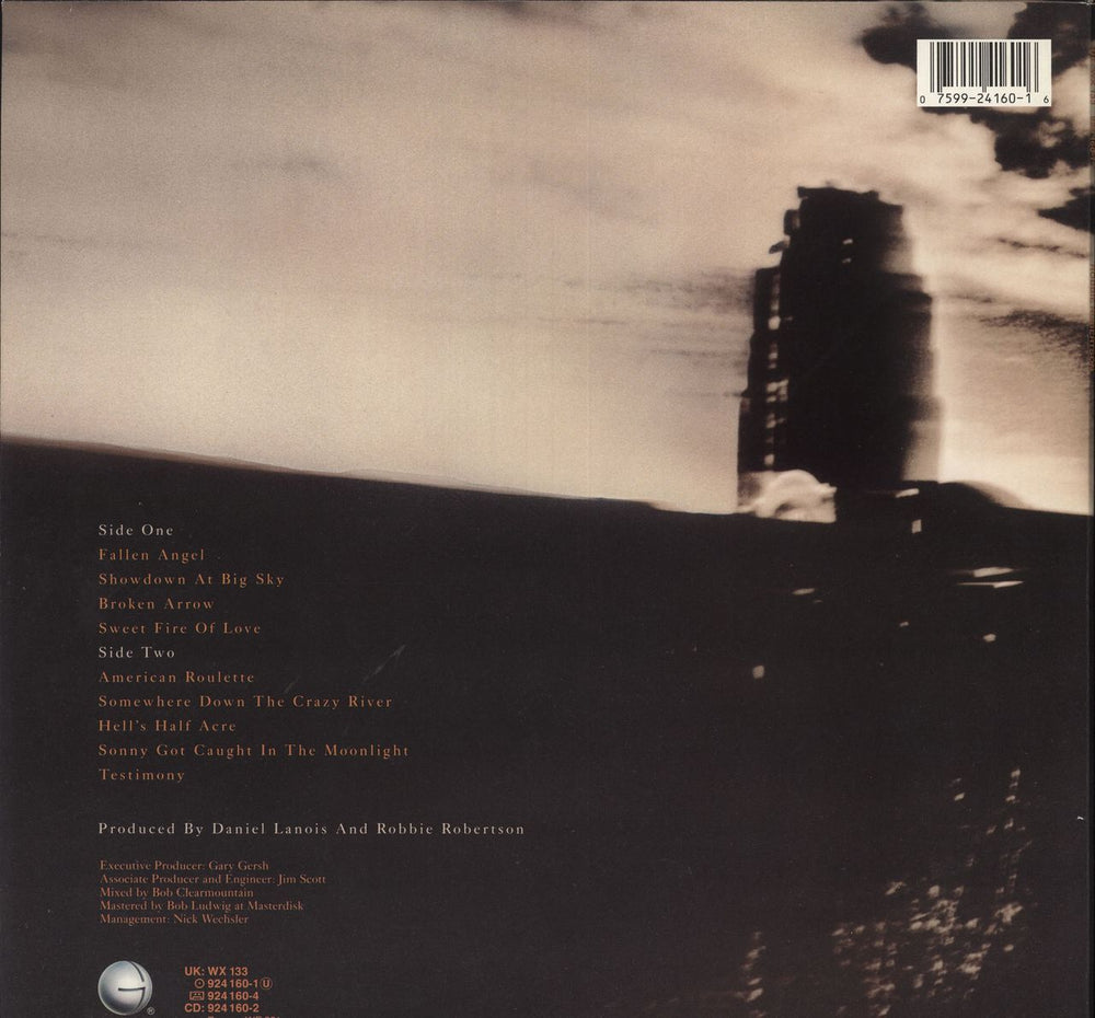 Robbie Robertson Robbie Robertson - Circular Stickered Sleeve UK vinyl LP album (LP record) 075992416016