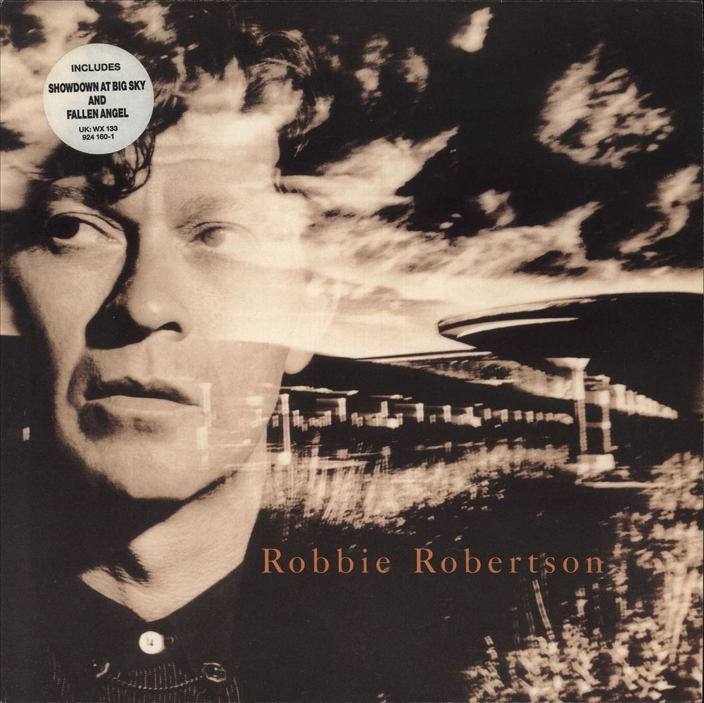 Robbie Robertson Robbie Robertson - Circular Stickered Sleeve UK vinyl LP album (LP record) WX133