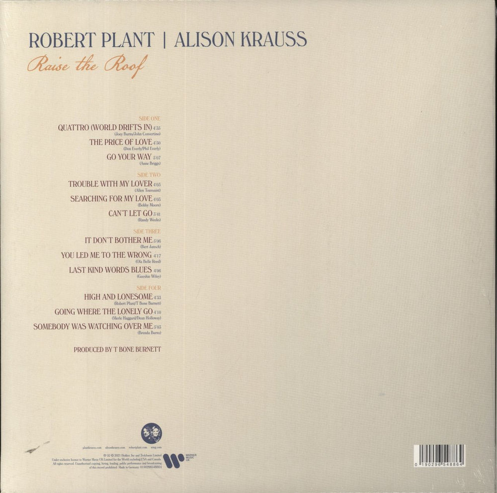 Robert Plant & Alison Krauss Raise The Roof - Coke Bottle Green Vinyl - Sealed UK 2-LP vinyl record set (Double LP Album) 190296548864