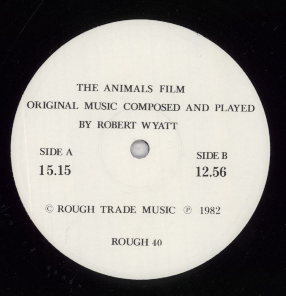 Robert Wyatt The Animals Film UK vinyl LP album (LP record) RWYLPTH834140