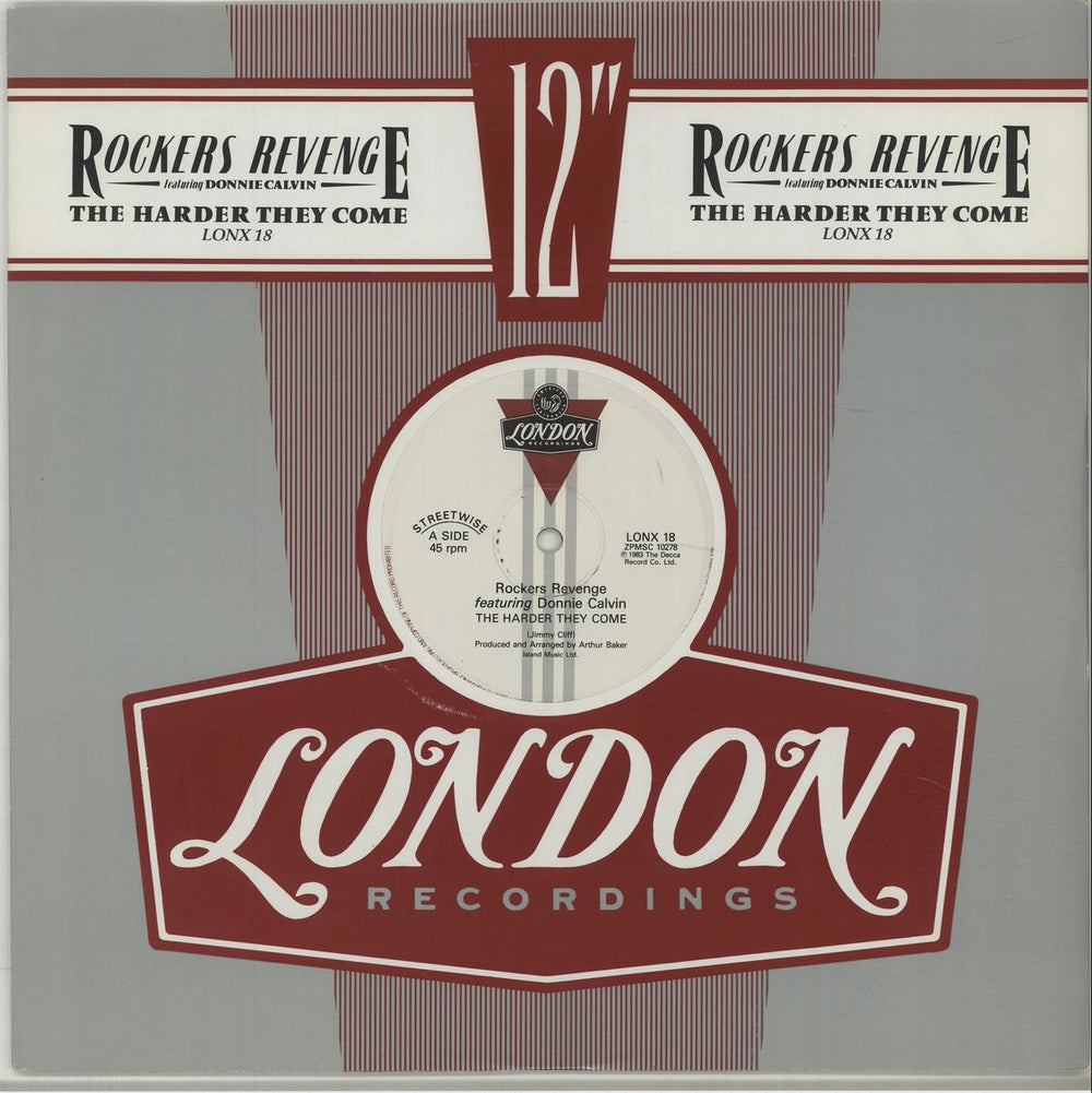 Rocker's Revenge The Harder They Come UK 12" vinyl single (12 inch record / Maxi-single) LONX18