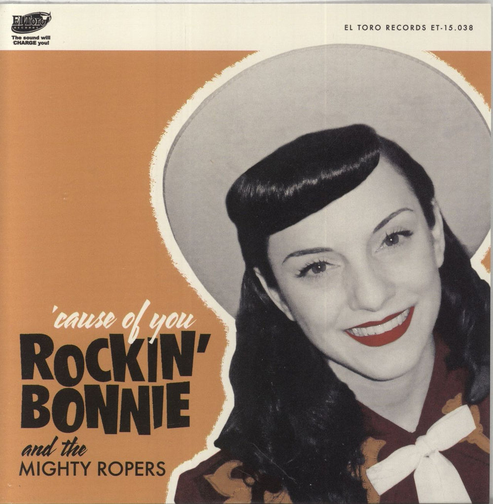 Rockin' Bonnie Western Bound Combo 'Cause Of You Spanish 7" vinyl single (7 inch record / 45) ET-15.038