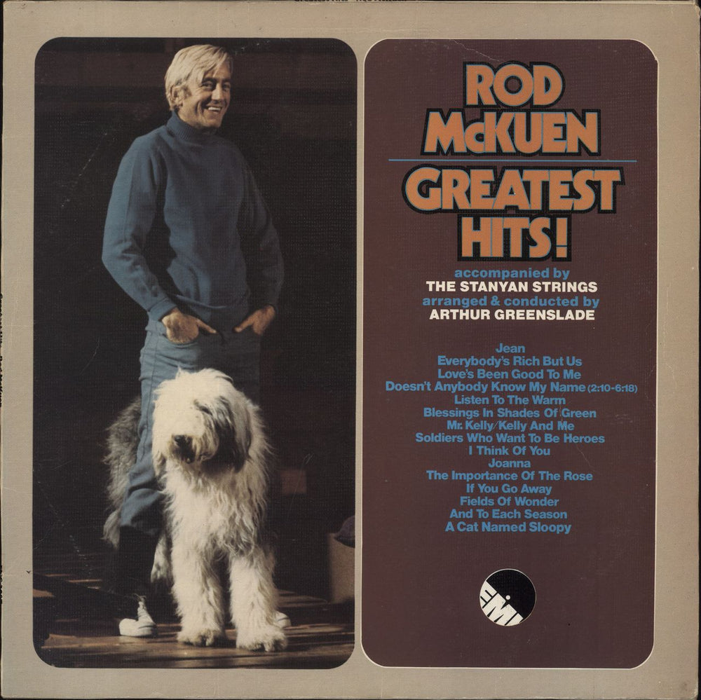 Rod McKuen Greatest Hits! UK vinyl LP album (LP record) EMC3007