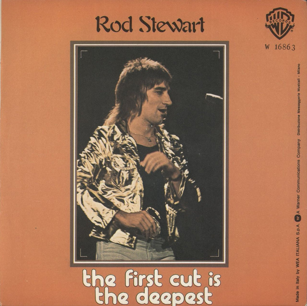 Rod Stewart Get Back Italian 7" vinyl single (7 inch record / 45)