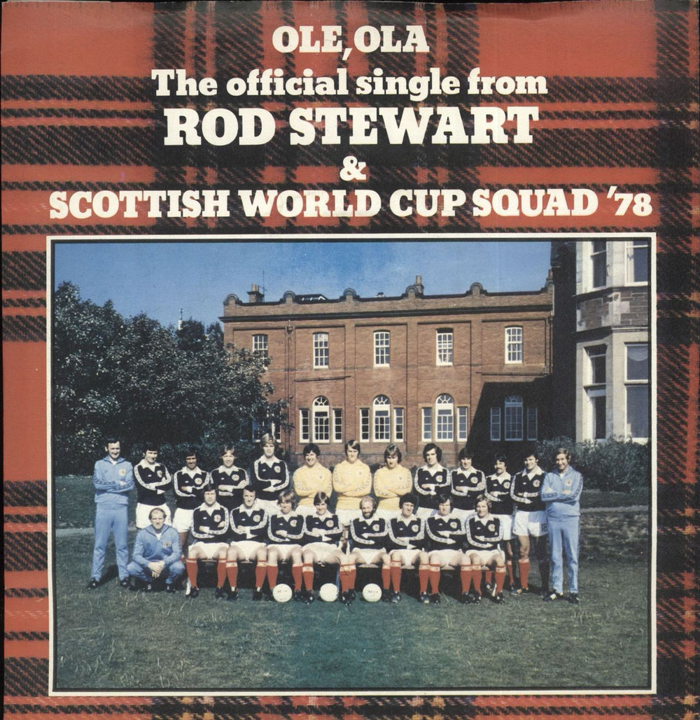 Rod Stewart Ole Ola - Solid Centre - Picture Sleeve UK 7" vinyl single (7 inch record / 45) RIVA15