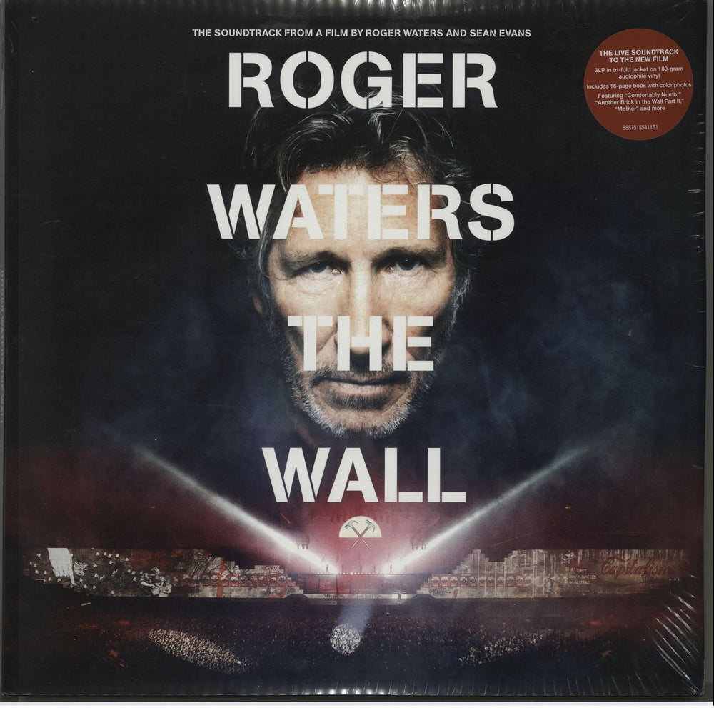 Roger Waters The Wall - 180gm - Sealed + Stickered UK 3-LP vinyl record set (Triple LP Album) 88875155411