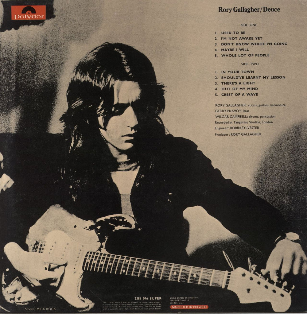 Rory Gallagher Deuce - Matt - EX UK vinyl LP album (LP record)