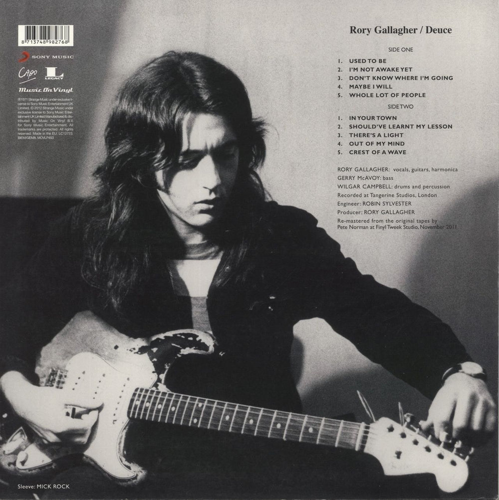 Rory Gallagher Deuce UK vinyl LP album (LP record) 8713748982768