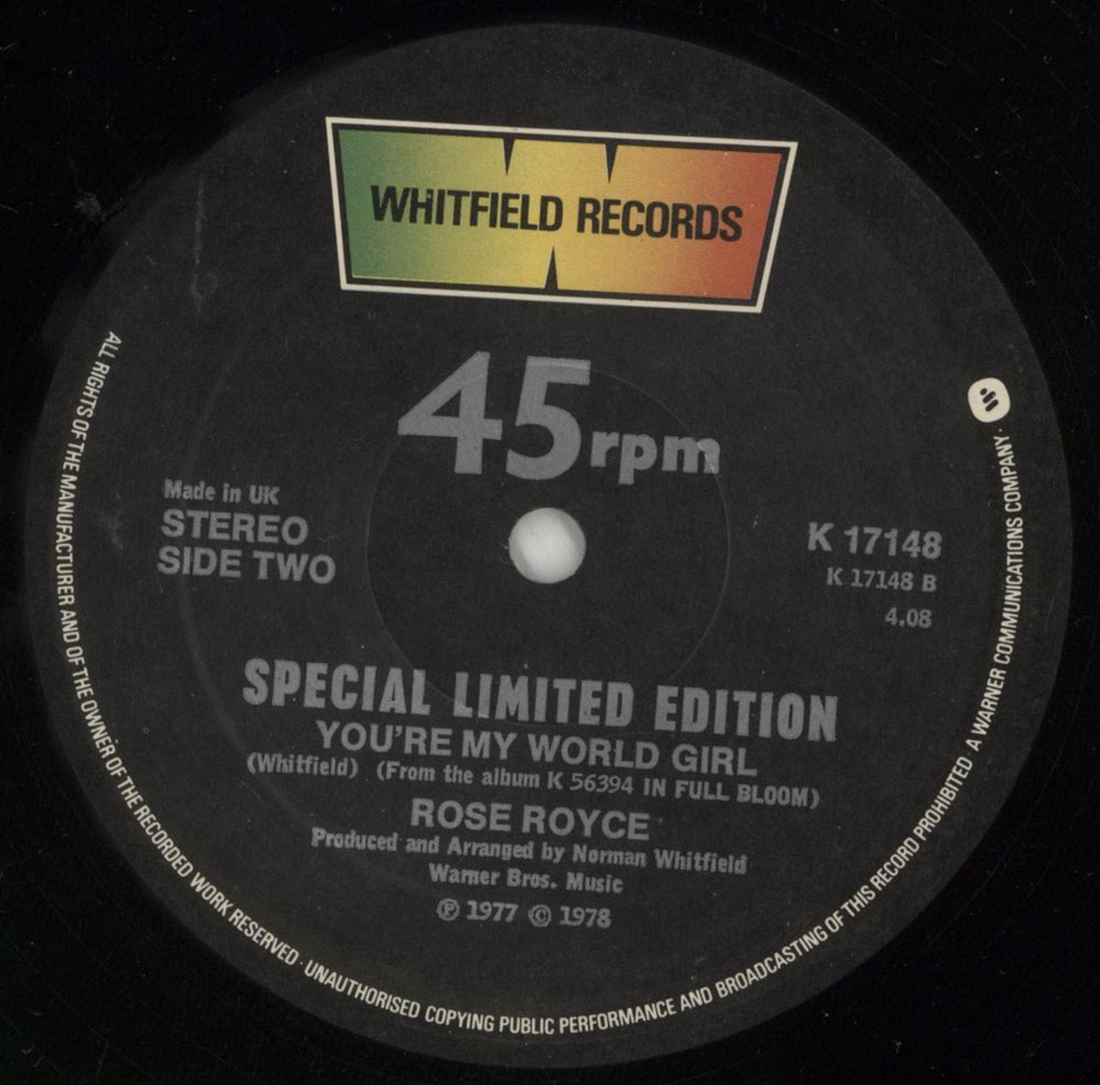 Rose Royce It Makes You Feel Like Dancin' UK 12" vinyl single (12 inch record / Maxi-single) RRY12IT717342