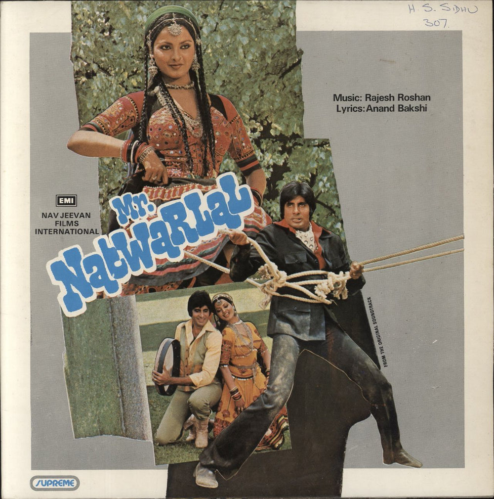 Roshan Mr. Natwarlal Indian vinyl LP album (LP record) PEASD2023