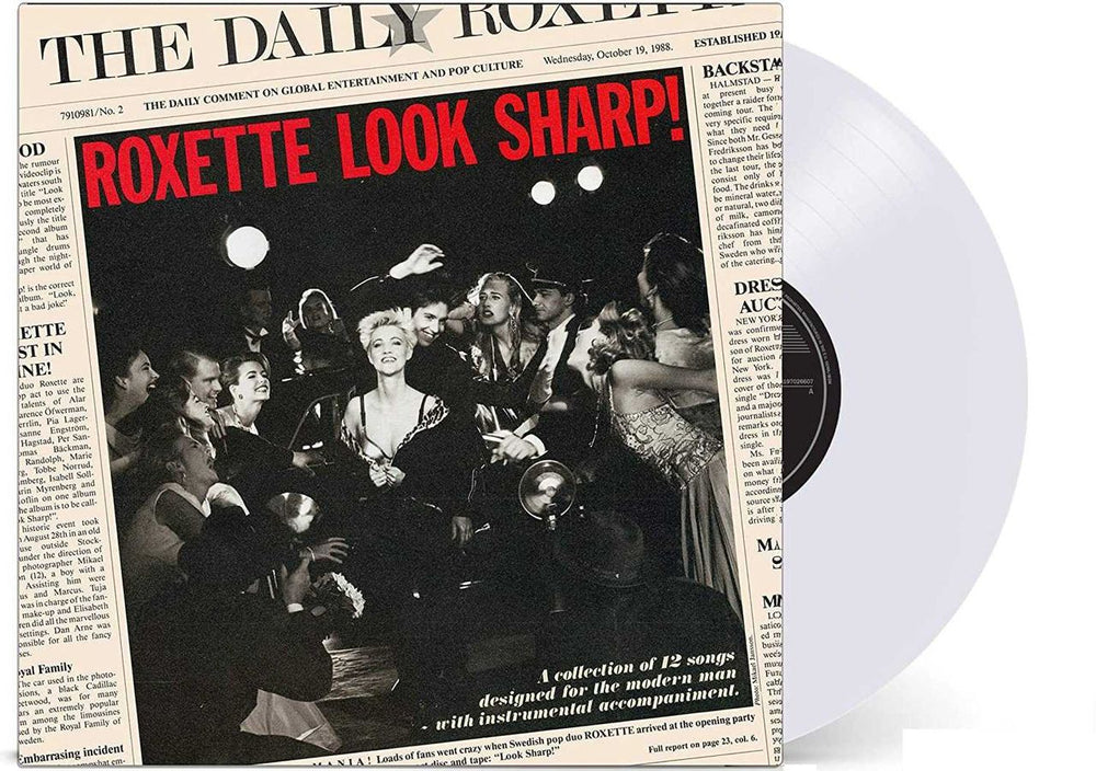 Roxette Look Sharp! - NAD2020 - Clear Vinyl UK vinyl LP album (LP record) 5054197081354