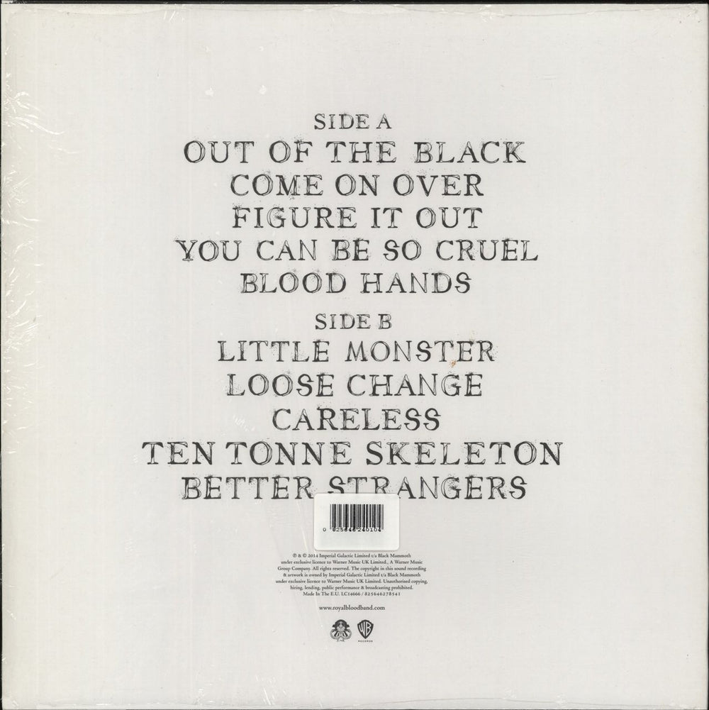 Royal Blood Royal Blood - White Vinyl UK vinyl LP album (LP record) 825646240104