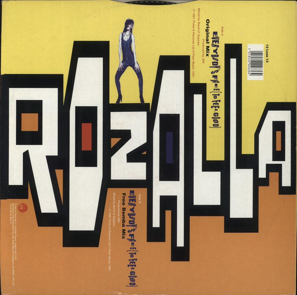 Rozalla Everybody's Free To Feel Good UK 12" vinyl single (12 inch record / Maxi-single) 5018524026364