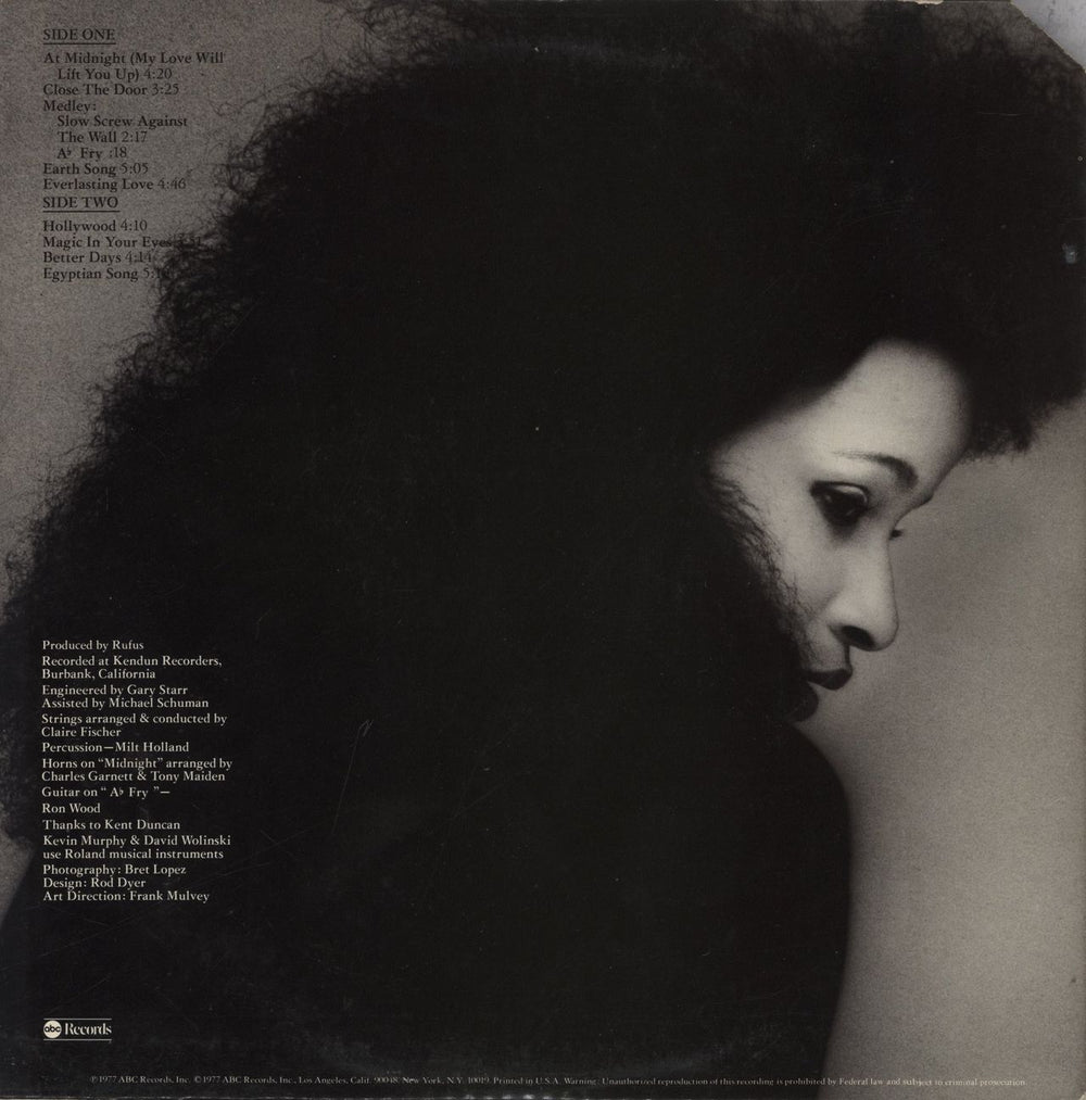 Rufus & Chaka Khan Ask Rufus US vinyl LP album (LP record)