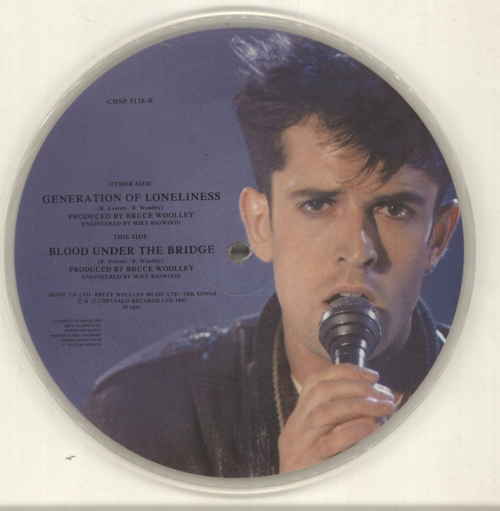 Rupert Everett Generation Of Loneliness UK 7" vinyl picture disc (7 inch picture disc single) RPE7PGE70464