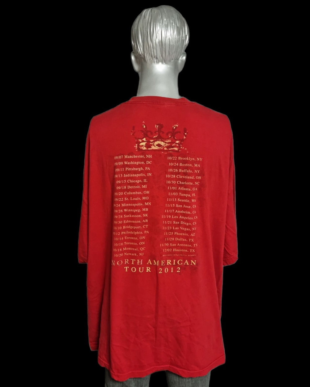Rush Clockwork Angels Tour 2012 T-Shirt US t-shirt RUSTSCL797859