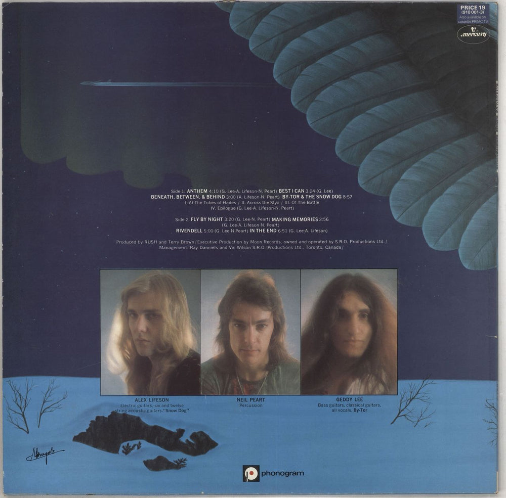 Rush Fly By Night - EX UK vinyl LP album (LP record)