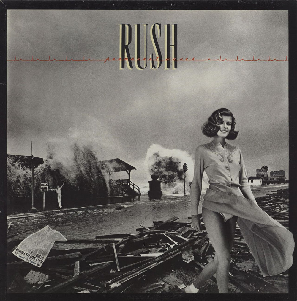 Rush Permanent Waves - Censored Sleeve UK vinyl LP album (LP record) 9100071