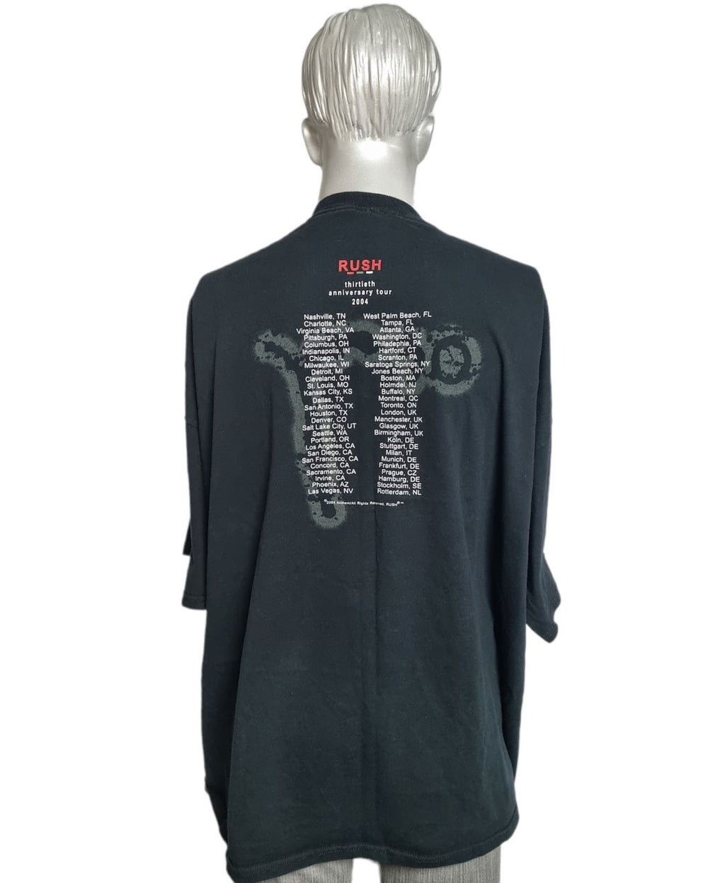 Rush R30 Anniversary Tour T-Shirt [3XL] US t-shirt RUSTSRA797847