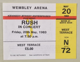 Rush Signals + ticket UK tour programme RUSTRSI80552