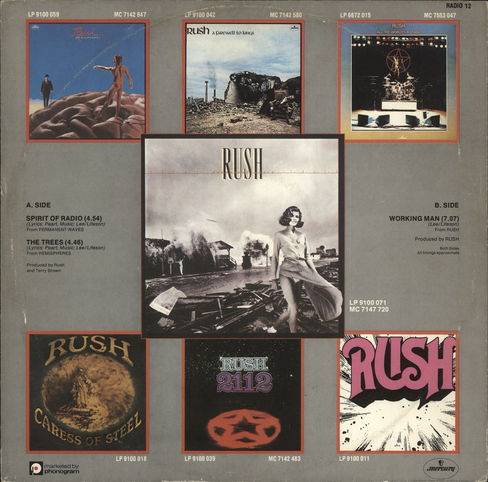 Rush Spirit Of Radio - EX UK 12" vinyl single (12 inch record / Maxi-single)