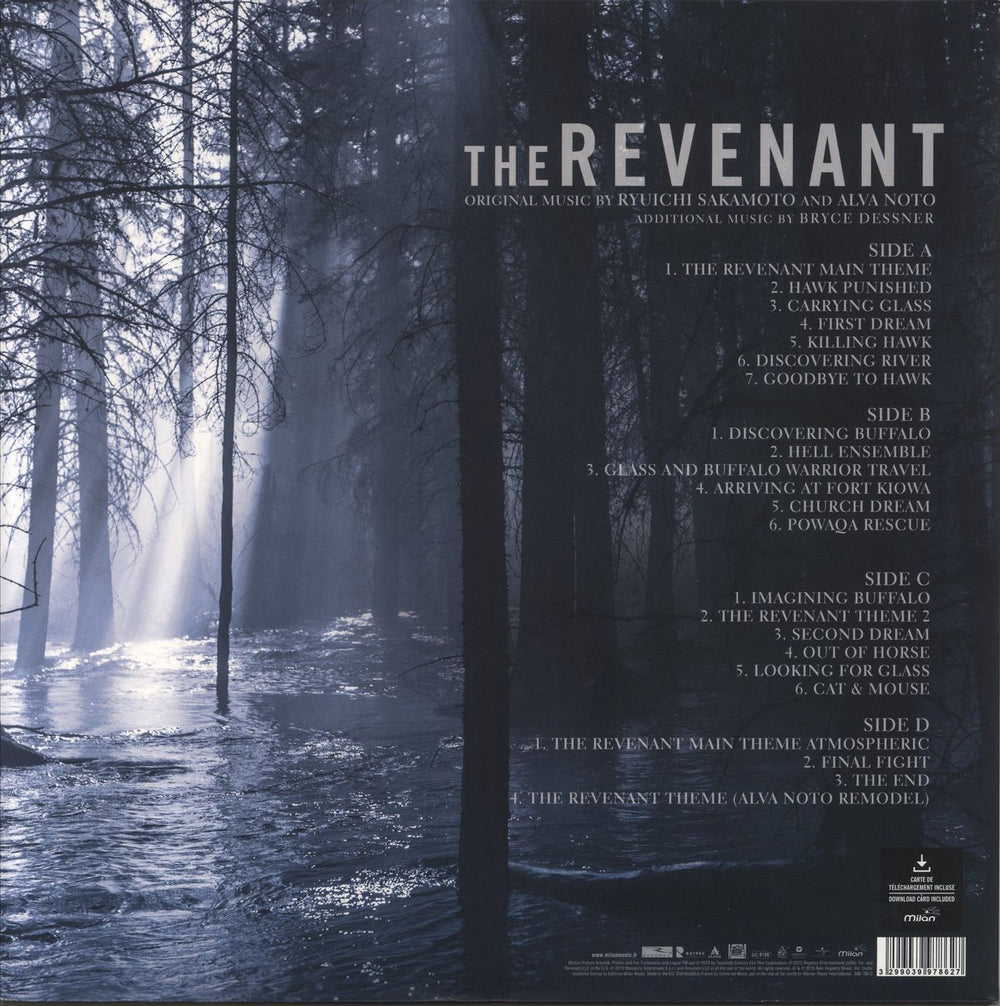 Ryuichi Sakamoto The Revenant - 180gm UK 2-LP vinyl record set (Double LP Album) 3299039978627