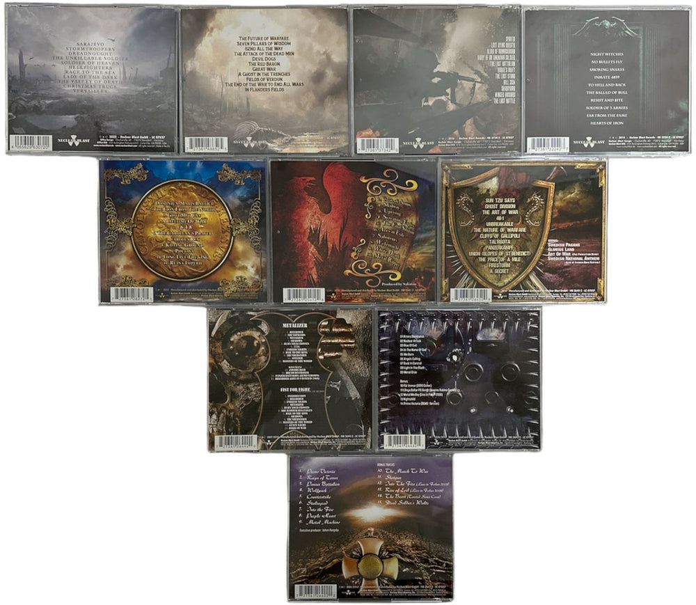 Sabaton 2005-2022 Studio Albums German CD album (CDLP)