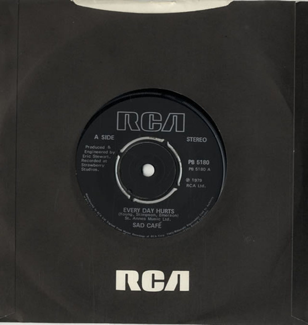 Sad Cafe Every Day Hurts UK 7" vinyl single (7 inch record / 45) PB5180