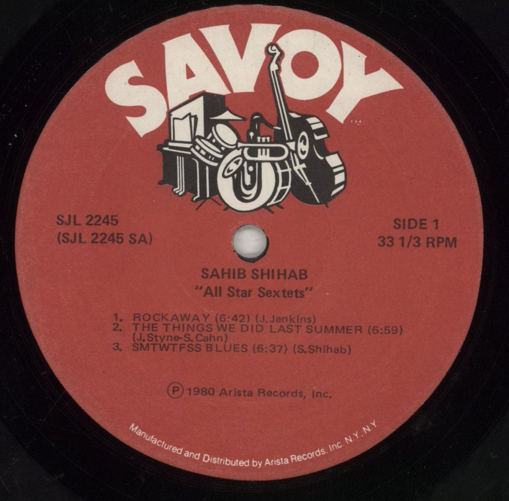 Sahib Shihab All-Star Sextets US vinyl LP album (LP record) S3QLPAL855296