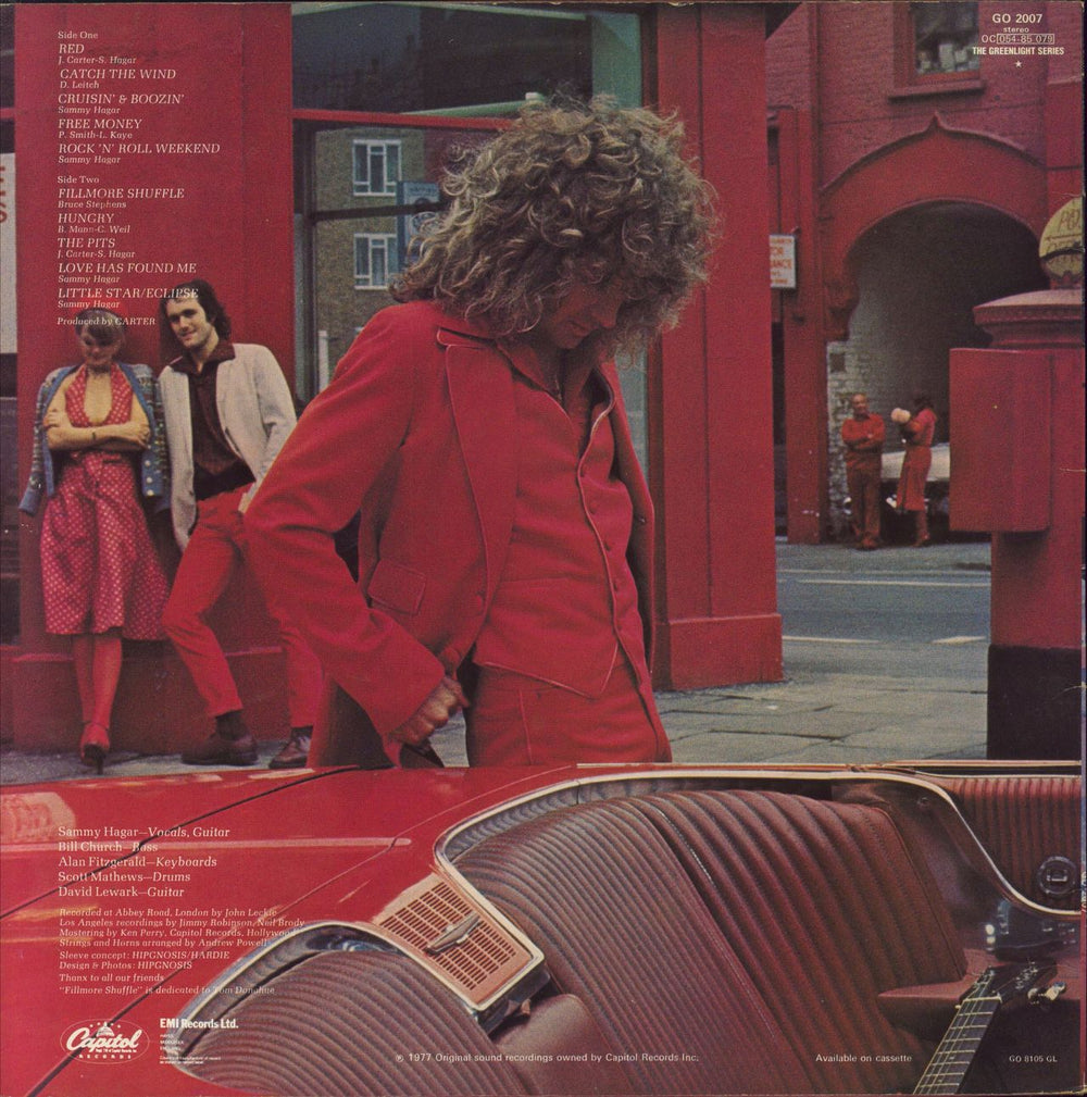 Sammy Hagar Sammy Hagar German vinyl LP album (LP record)