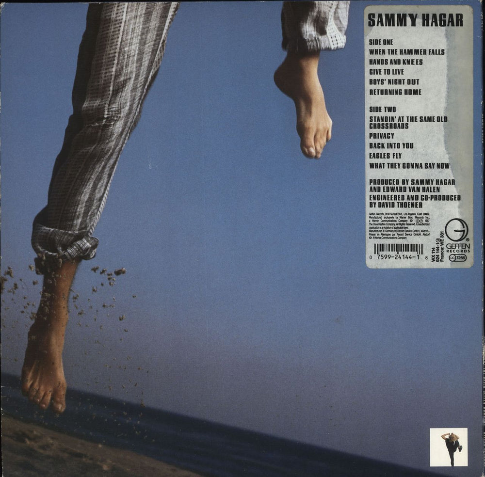 Sammy Hagar Sammy Hagar UK vinyl LP album (LP record) 075992414418