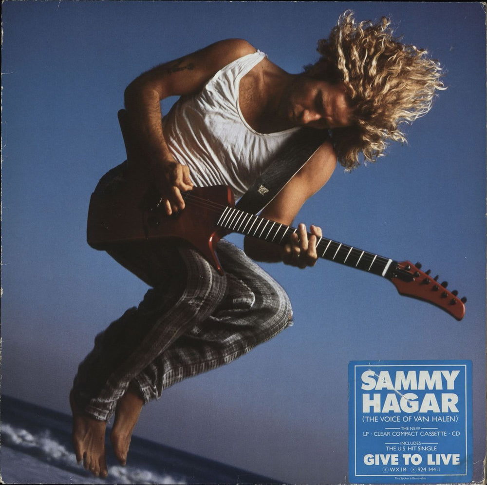 Sammy Hagar Sammy Hagar UK vinyl LP album (LP record) WX114