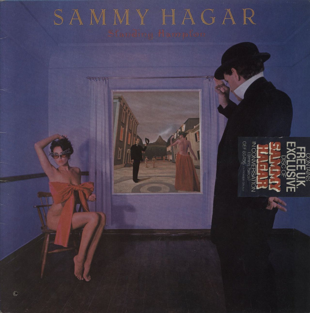 Sammy Hagar Standing Hampton + Bonus 7" UK vinyl LP album (LP record) GEF85456