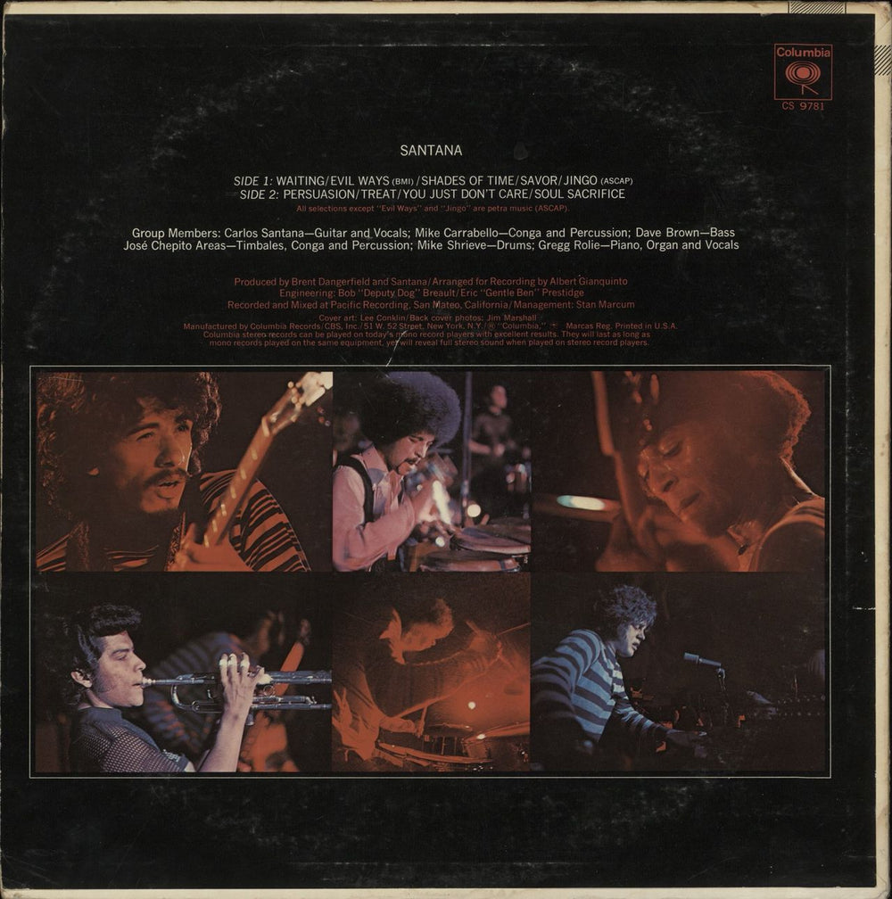 Santana Santana US vinyl LP album (LP record)