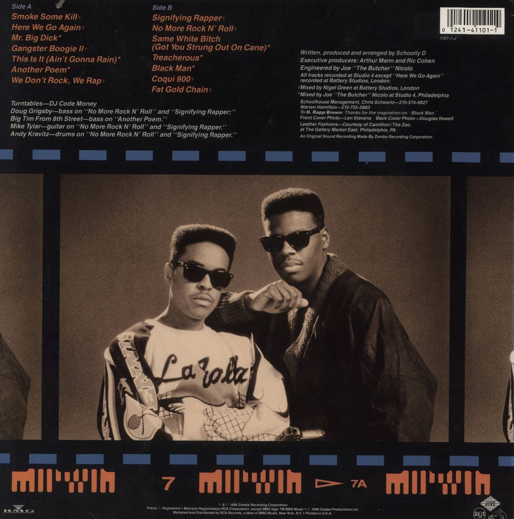 Schoolly D Smoke Some Kill US vinyl LP album (LP record)