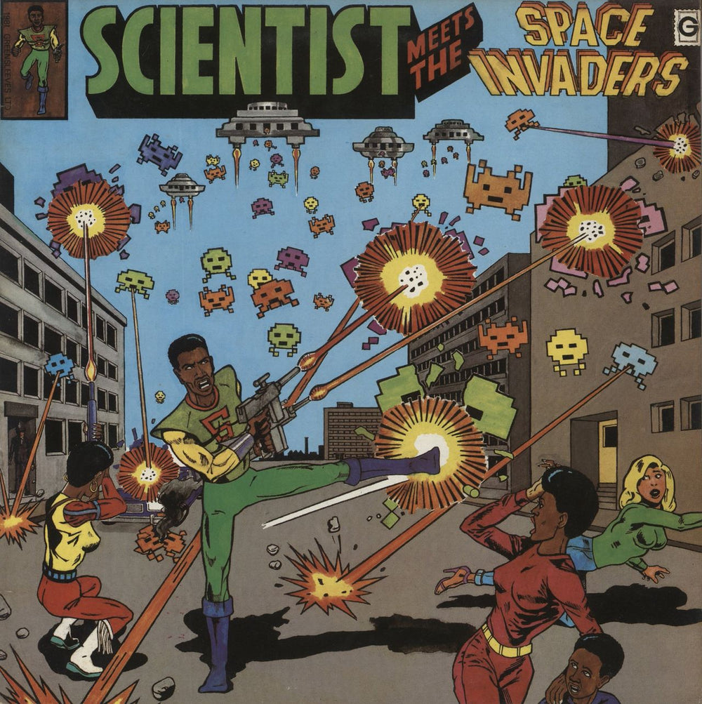 Scientist Scientist Meets The Space Invaders - VG UK vinyl LP album (LP record) GREL19