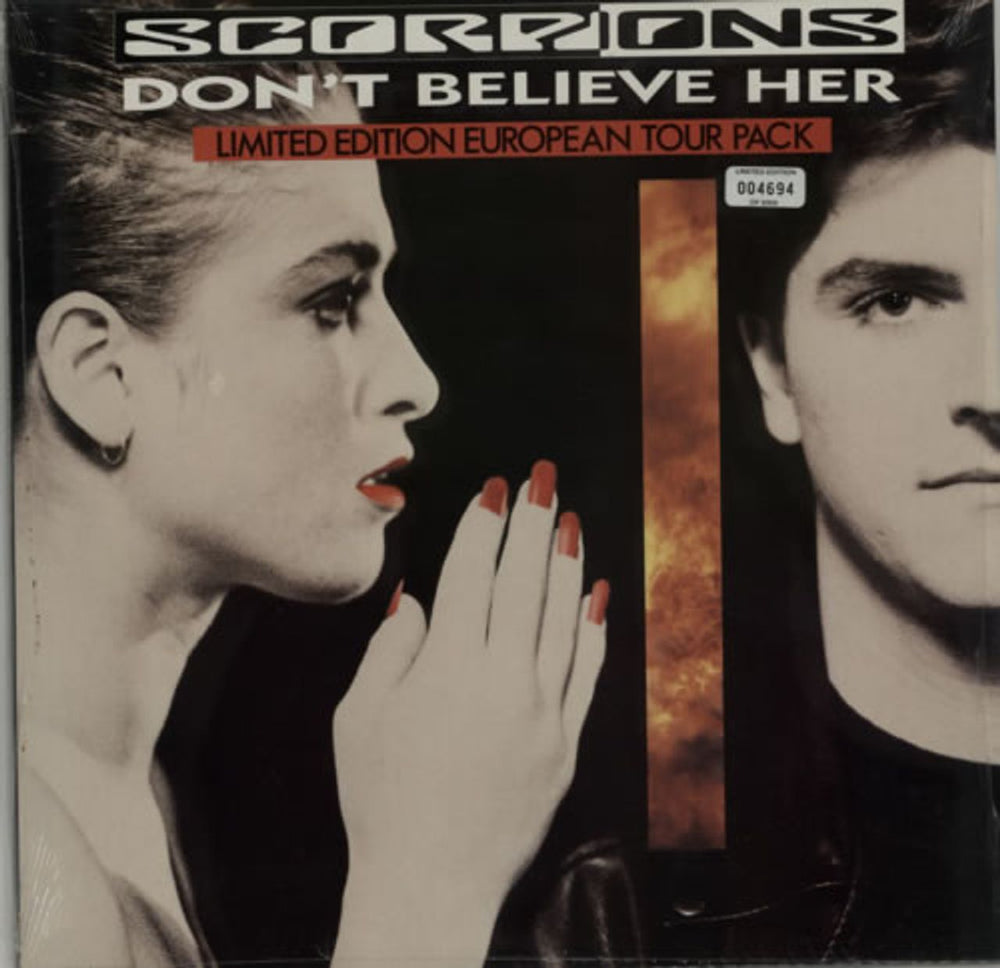 Scorpions Don't Believe Her UK 12" vinyl single (12 inch record / Maxi-single) VERXG52