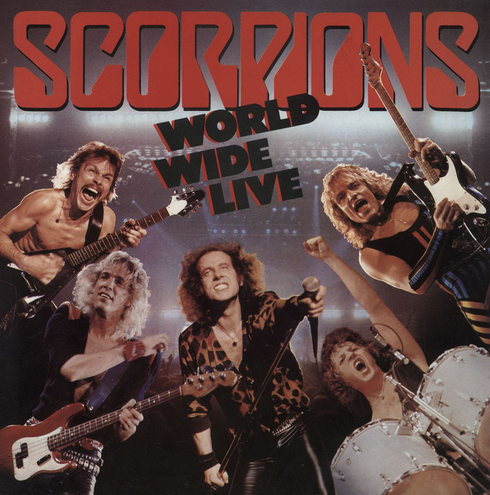 Scorpions World Wide Live UK 2-LP vinyl record set (Double LP Album) SCORP1